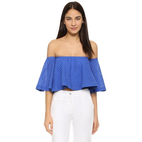 NICHOLAS Tops - NWT N / Nicholas Broderie Off Shoulder Blouse